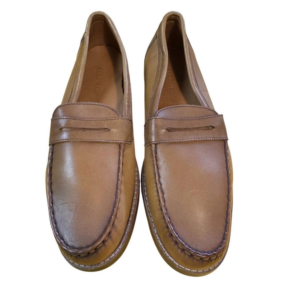 Allen Edmonds Port Washington Dylan Penny Loafers Mens Size 9.5 D Light Brown